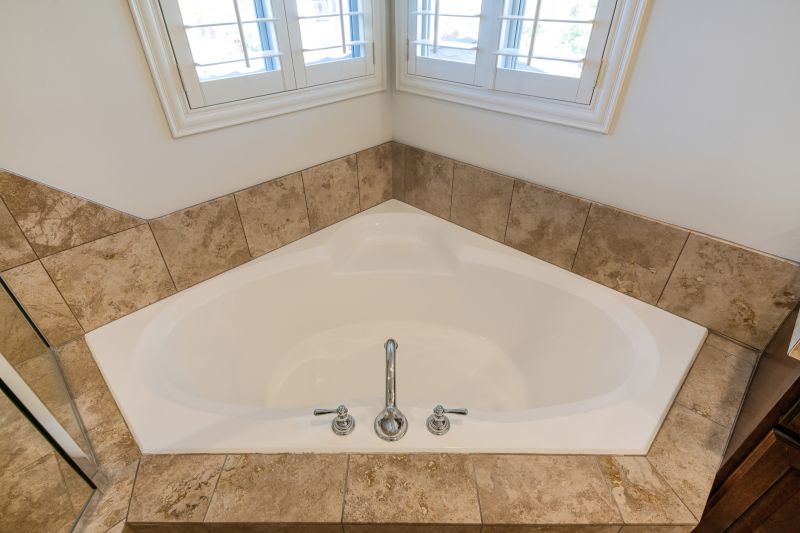Spa-Style Corner Bathtub